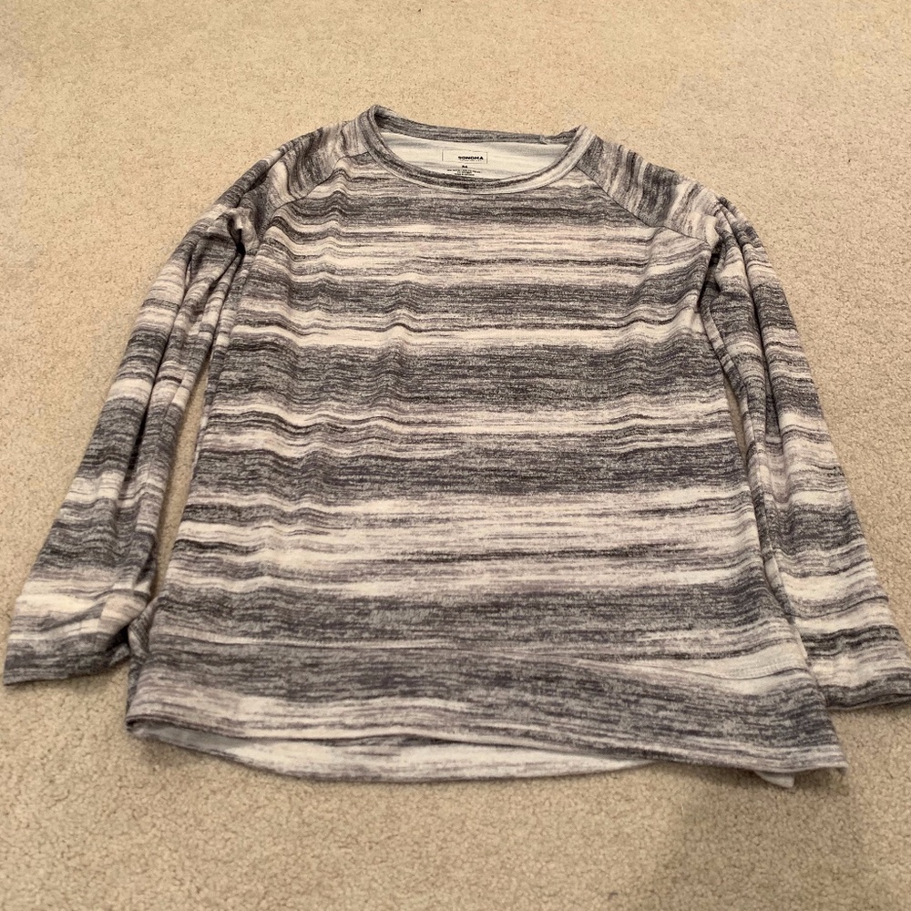 Sonoma Soft Stretchy Long Sleeve Top - Women M